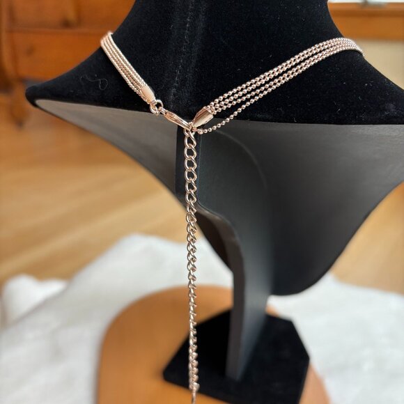 8 Other Reasons Everybody Has Reasons Rose Gold Tone Lariat Ball Chain Necklace - Picture 8 of 15